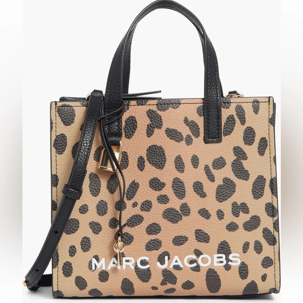Marc Jacobs Leopard Print Tote in Tan and Black - Picture 1 of 10